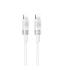 XO-kaapeli NB-Q282B PD USB-C - USB-C 1,0m 60W valkoinen