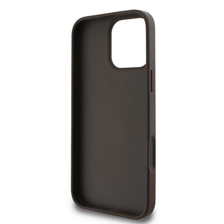 Guess iPhone 16 Pro 6,3" suojakuori GUHCP16L4GMGBR 4G:lle, iso logo, ruskea