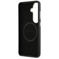 Guess case Rhinestone Round Logo MagSafe for Samsung Galaxy S26 black