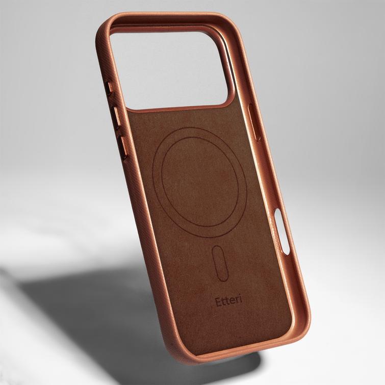 Etteri Elegant Mag -kotelo iPhone 16:lle 6,1" ruskea