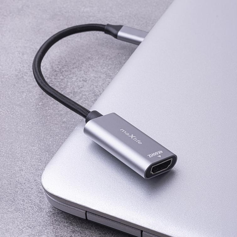 Maxlife-sovitin MXHC-01 HDMI - USB-C 4K 60HZ musta