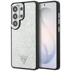 Guess case Fixed Glitter Triangle MagSafe for Samsung Galaxy S26 Ultra silver