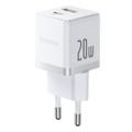 Baseus Palm -pikalaturi 1C 20W USB-C USB Kuunvalkoinen