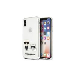 Karl Lagerfeld iPhone XS Max -kotelo KLHCI65CKTR - kovakuori PC/TPU IK + Choupette - l&auml;pin&auml;kyv&auml;