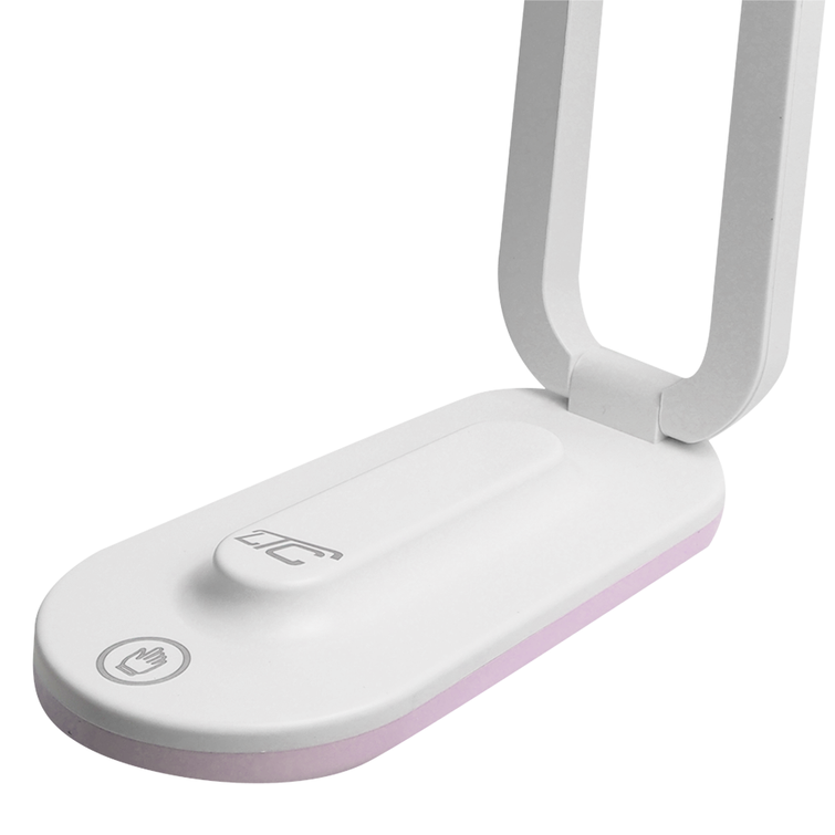 Kokoontaitettava LED-pöytävalaisin 10W, 3000/4500/6000K, 1200mAh, pinkki, LTC