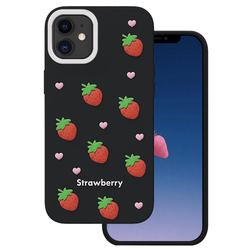 Strawberry case for iPhone 11 black