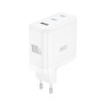 XO-sein&auml;laturi CE35 PD 100W 2x USB-C 1x USB valkoinen