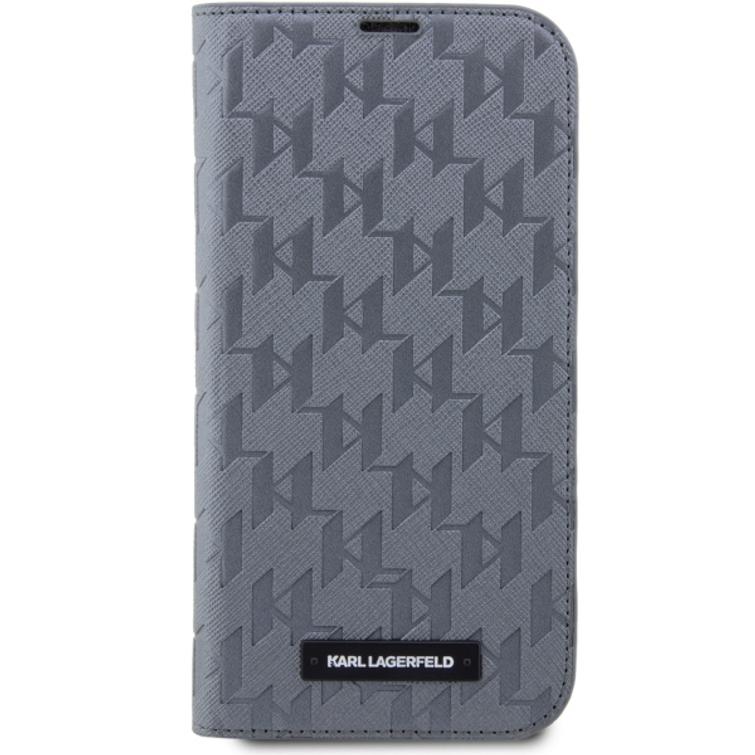 Karl Lagerfeld case for iPhone 14 6,1" KLBKP14SSAKLHPG silver BT Saffiano Mono