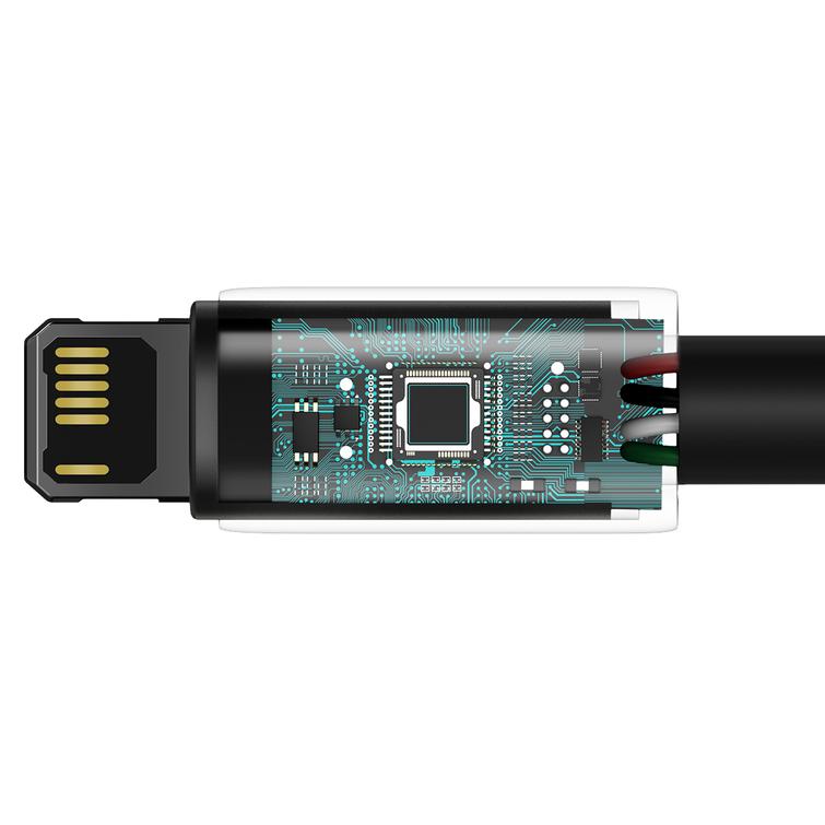 Baseus-kaapeli Volframi USB - Lightning 2,0m 2,4A musta