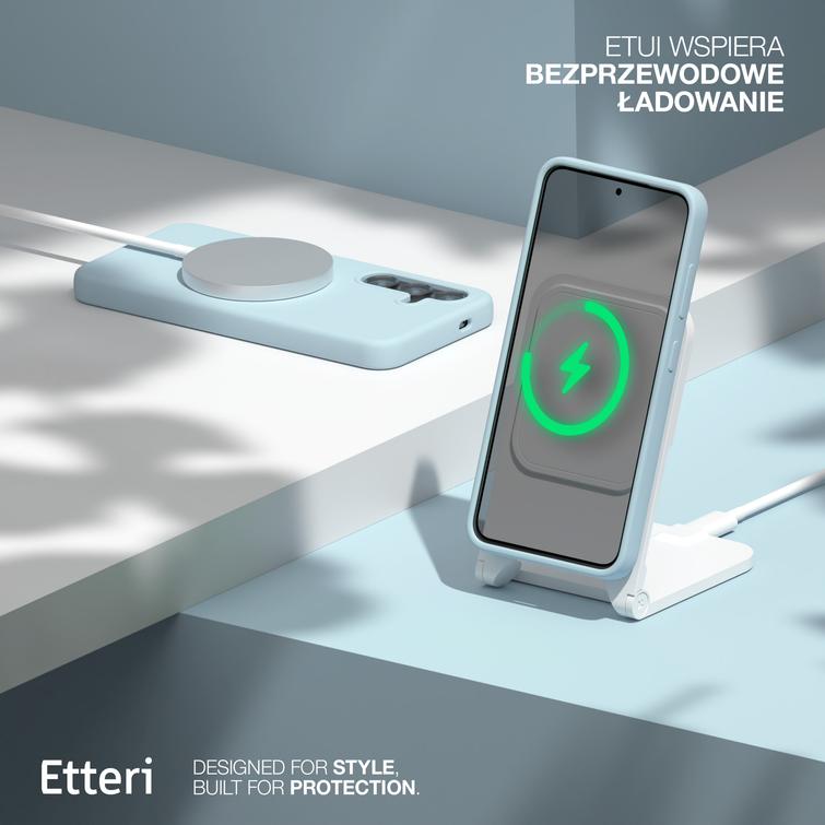 Etteri Silicone Mag -suojakuori Samsung Galaxy S25 Edgelle vaaleansininen