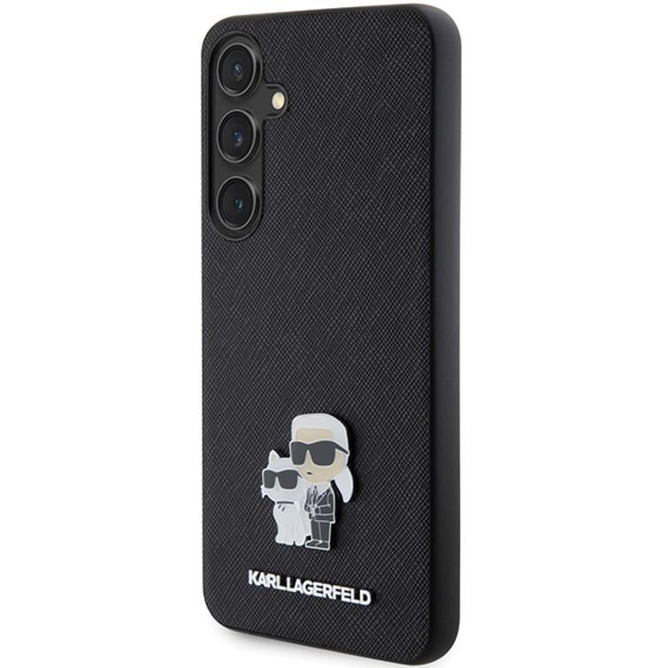 Karl Lagerfeld case for Samsung Galaxy S24 Plus KLHCS24MPSAKCMPK black HC SAFFIANO KC PIN