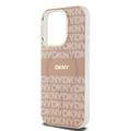 DKNY case for iPhone 15 Pro Max 6,7" DKHMP15XHRHSEP blue HC Magsafe pc tpu repeat texture pattern w stripe