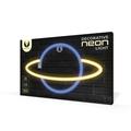 Neon LED -valo SATURN keltainen sininen Lepakko + USB FLNE11 Forever Light