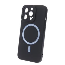 Silicon Mag -suojakuori iPhone 16 Plus 6,7":lle, musta