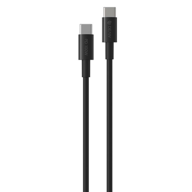 Devia kaapeli Smart EC317 PD USB-C - USB-C 1,5 m 100W 5A musta