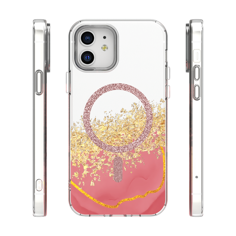 Epoxy Mag case for iPhone 12 / 12 Pro 6,1" pink