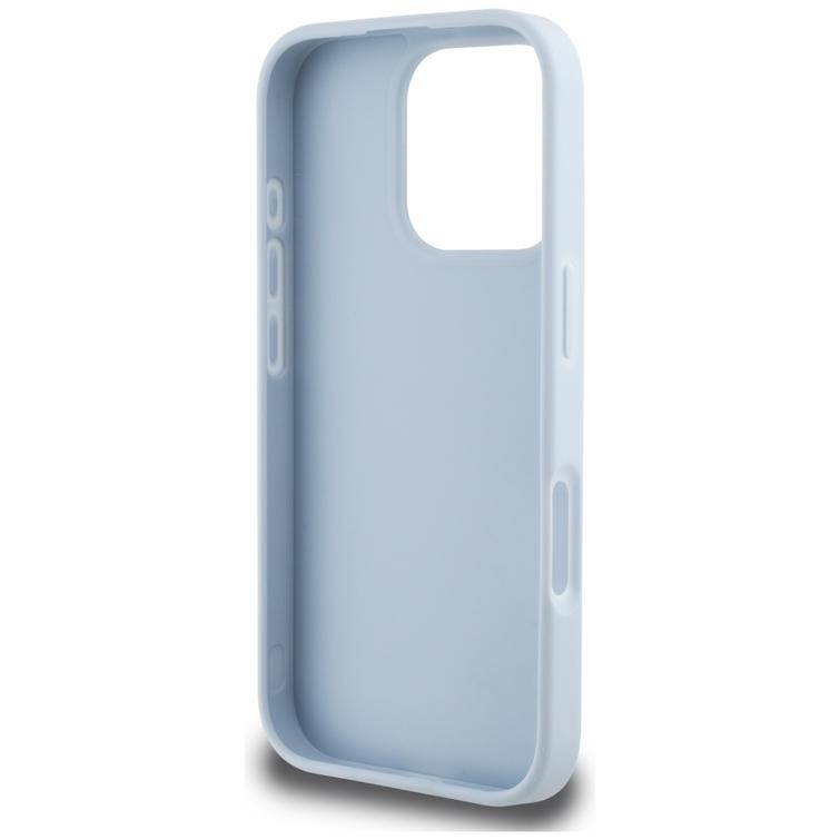 Guess Hardcase PU Grained Big 4G ja Classic Logo -suojakuori iPhone 16 Pro Maxille 6,9" Sininen