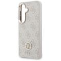 Guess case 4G Big Rhinestone Triangle Strap MagSafe for Samsung Galaxy S26 pink