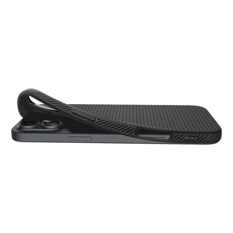Spigen Liquid Air -suojakuori iPhone 16 6,1":lle mattamusta