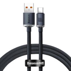 Baseus Crystal Shine USB-C - USB-C -kaapeli 1,2 m 100W musta