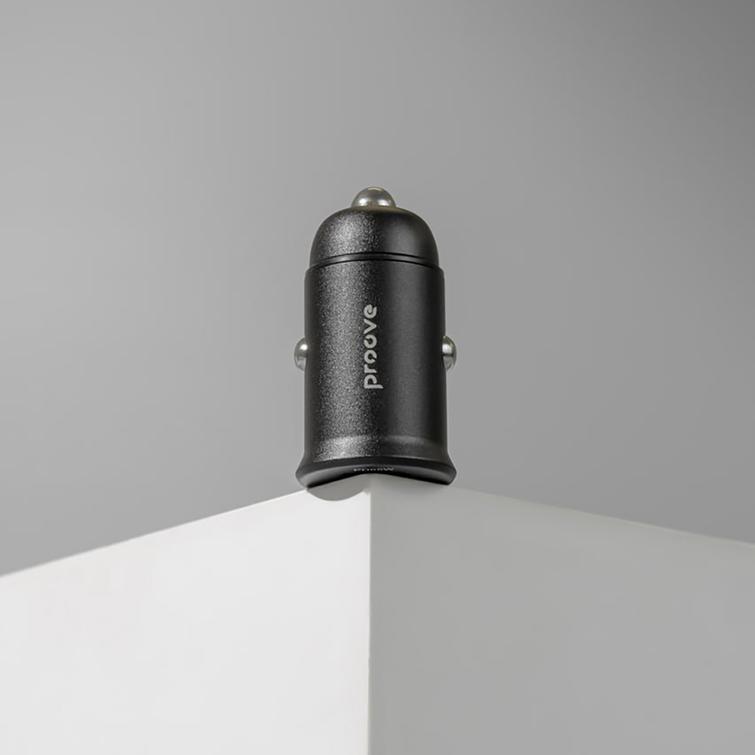 Proove Tiny Power Pro PD car charger USB-C + USB-A 65W black