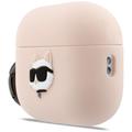 Karl Lagerfeld Silicone Chaupette Head 3D case for AirPods Pro 3 pink