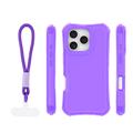 Safepop case with strap for iPhone 16 Pro 6,3" purple