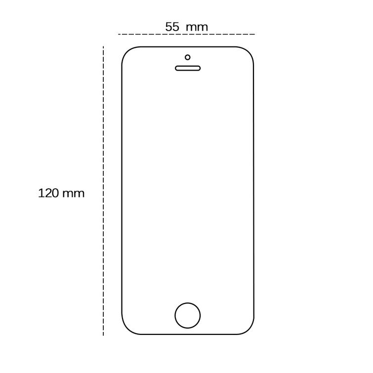 Tempered glass 2,5D for iPhone 5 / 5S / 5C / SE