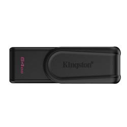 Kingstonin kannettava muistitikku 64 Gt:n USB 3.2 Gen 1 DataTraveler Exodia S (musta/musta)