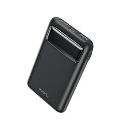yesido Powerbank YP33 5 000 mAh LED,  2xUSB-A + USB-C BLACK