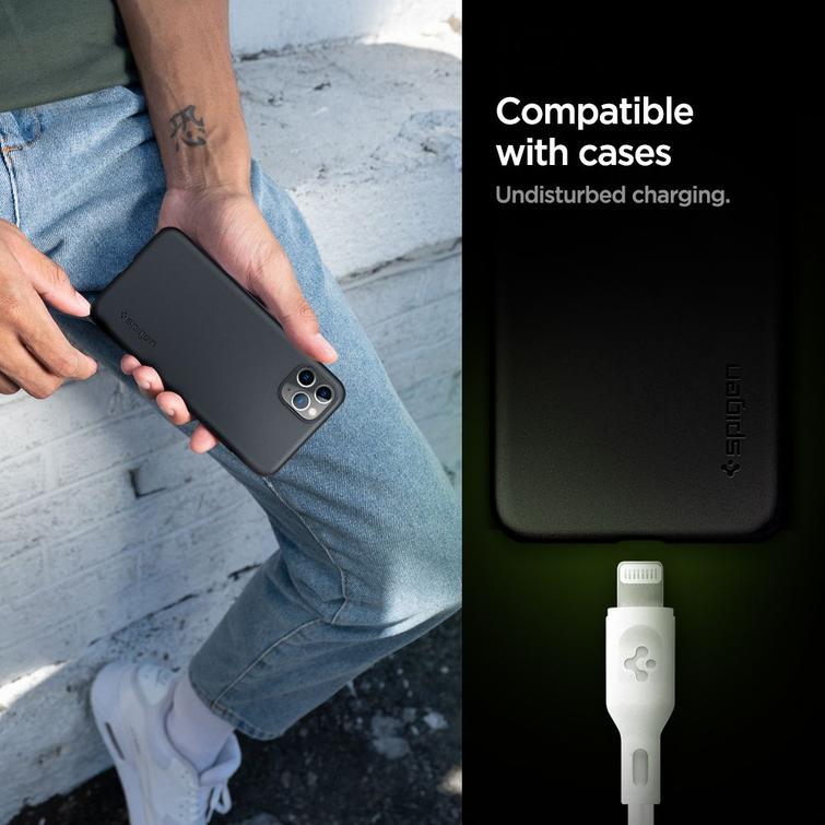 Spigen DuraSync MFi Lightning-kaapeli 2 kpl 100 cm Valkoinen