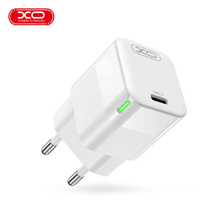 XO-sein&auml;laturi CE06 PD 30W 1x USB-C valkoinen