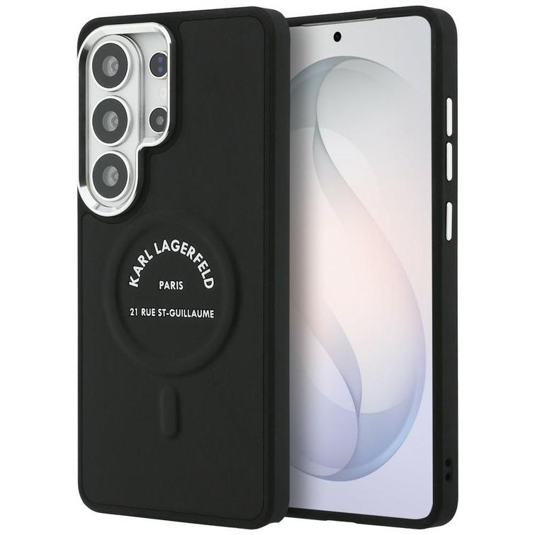 Karl Lagerfeld case Embossed Ring RSG Logo MagSafe for Samsung Galaxy S26 Ultra black