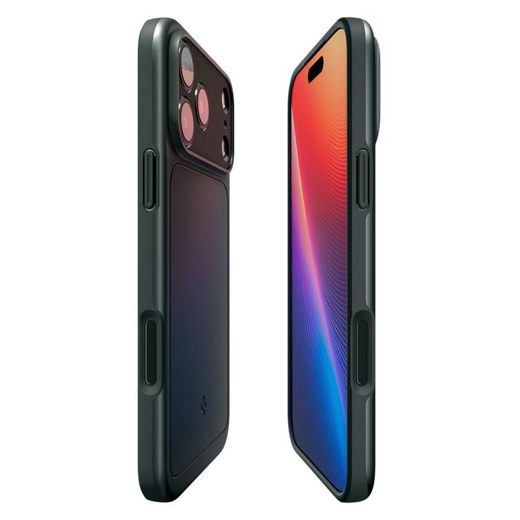 Spigen Thin Fit Mag Magsafe -kotelo iPhone 17 Pro Maxille, syvänvihreä