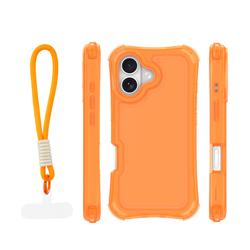 Safepop case with strap for iPhone 17 6,3" orange