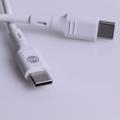 Forever TC-07-30AC PD QC laturi 1x USB-C 1x USB 30W valkoinen + USB-C - USB-C kaapeli 60W