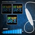 Forever Light Neon PLEXI LED EAT SLEEP GAME multicolor FPNE33