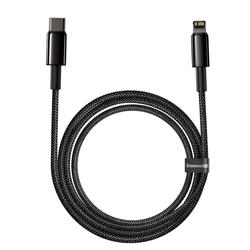 Baseus-kaapeli Tungsten PD USB-C - Lightning 2,0 m musta 20W