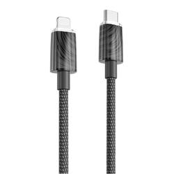 Proove Spectral USB-C - Lightning-kaapeli 1m 3A musta
