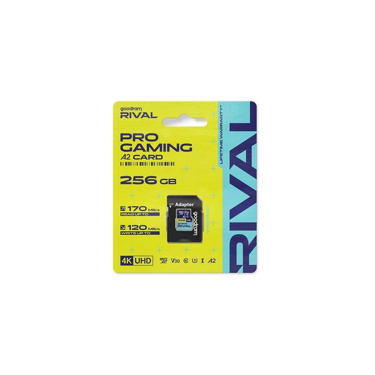 Goodram muistikortti Rival M2AA Micro SDXC 256GB UHS-I U3 A2 V30 170 / 120 MB/s