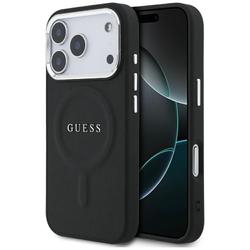 Guess Classic Logo MagSafe -kotelo iPhone 17 Prolle, musta