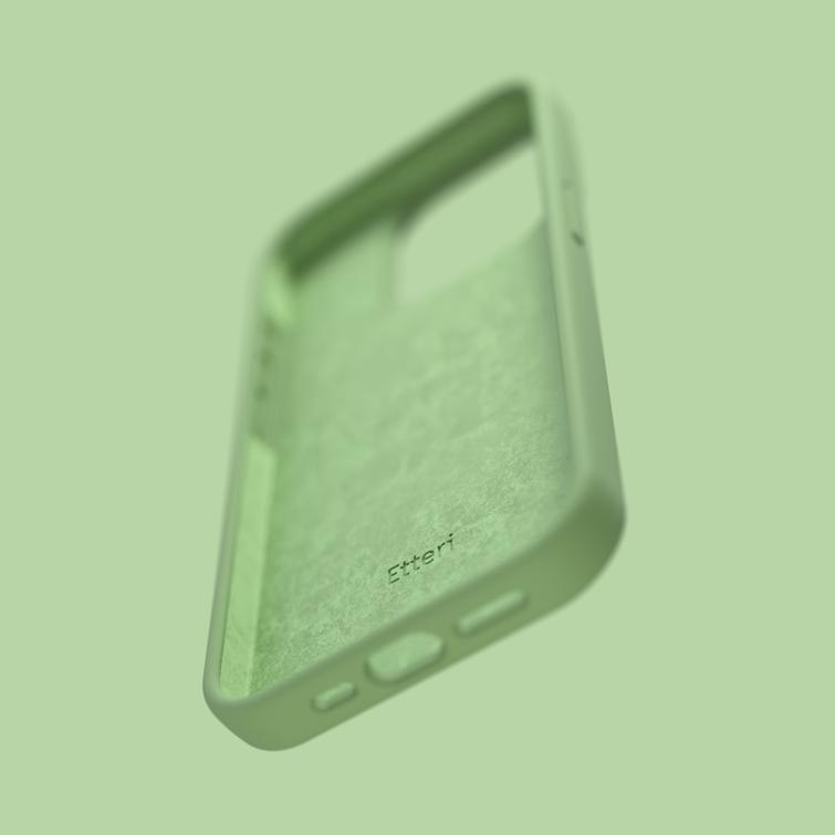 Etteri silikonikotelo Samsung Galaxy S22:lle vaaleanvihre&auml;