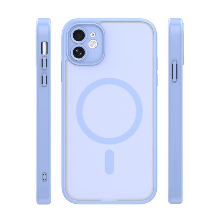 Mag Matt case for iPhone 11 light blue camera protection