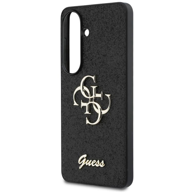Guess case Fixed Glitter Big 4G Metal Logo for Samsung Galaxy S26 black