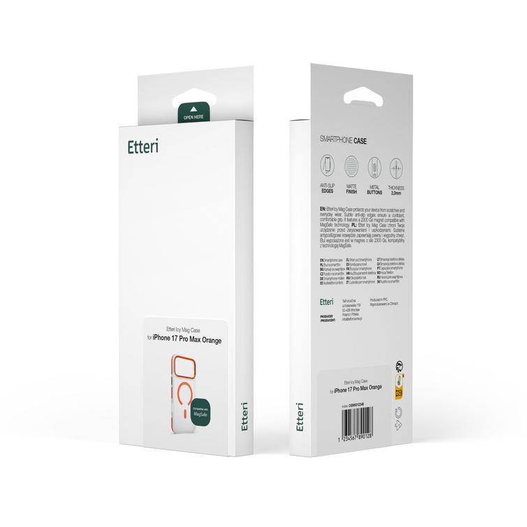 Etteri Icy Mag kotelo iPhone 12 / 12 Pro 6,1'' mustalle