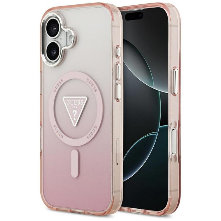 Guess Case Magsafe IML -liukuvärjäyskotelo iPhone 17:lle, pinkki