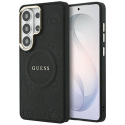 Guess case Saffiano Peony Embossed Ring MagSafe for Samsung Galaxy S26 Ultra black