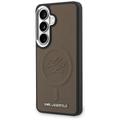 Karl Lagerfeld case Embossed Ring Initials MagSafe for Samsung Galaxy S26 brown