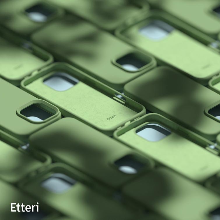 Etteri-silikonikuori iPhone 16 Pro Max 6,9":lle, vaaleanvihreä