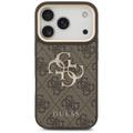 Guess 4G Big 4G Classic Logo Big Strap Metal Buttons -suojakuori iPhone 17 Prolle, ruskea
